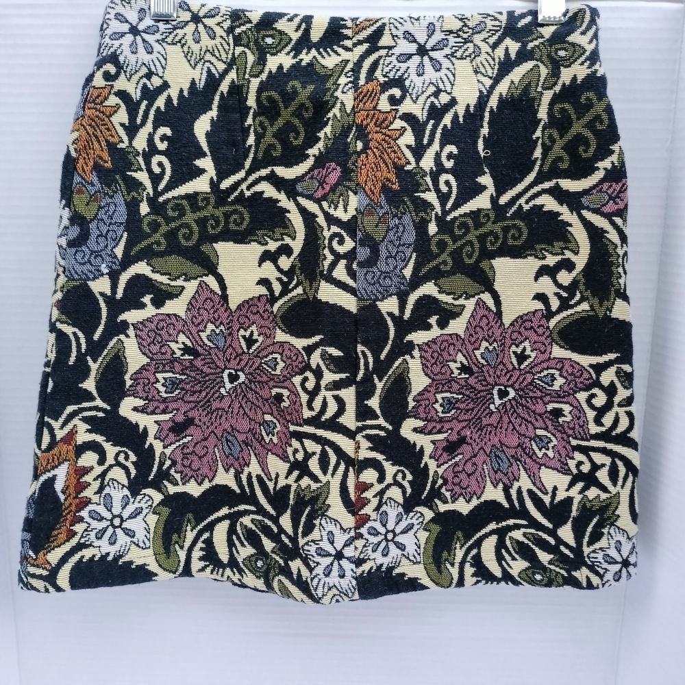Topshop Multicolor Floral Pencil Skirt